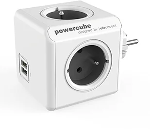 Powercube Adapter Original USB 4x zásuvka 2x USB Szara/Biała - Przedłużacze i rozgałęźniki - miniaturka - grafika 3