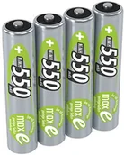 Ładowarki i akumulatory - Ansmann Akumulator AAA 550 mAh NiMH 1,2 V (4 sztuki) baterie micro AAA do ponownego ładowania, maks. niski poziom samorozładowania dla wieloletniego użytkowania ANSM550AAAB4 - miniaturka - grafika 1
