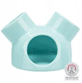 Akcesoria dla gryzoni - Trixie Domek ceramiczny dla myszy z 3 wejściami - miniaturka - grafika 1