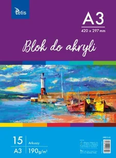 Grand Blok Do Akryli Tetis A3 420 X 297Mm 15 Arkuszy 5903242100758 - Podobrazia, bloki, papiery - miniaturka - grafika 3