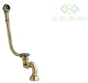 Syfony - PMD Piramida Syfon z przelewem retro mosiądz Besco_Syfon_Przelewe_Retro_Mosiadz - miniaturka - grafika 1