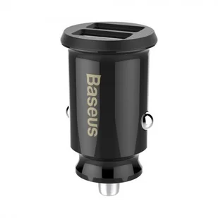 Baseus Baseus Grain ładowarka samochodowa 2x USB 5V 3.1A black (CCALL-ML01) - Ładowarki samochodowe - miniaturka - grafika 14