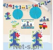 Dodatki do strojów karnawałowych - Amscan Zestaw dekoracyjny All aboard 10 elementów - miniaturka - grafika 1