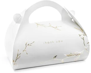 PartyDeco Ozdobne pudełka na ciasto, Gałązki, złoty, 10 sztuk - Gadżety dla niej i dla niego - miniaturka - grafika 2