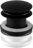 Syfony - McAlpine Spust umywalkowy czarny - miniaturka - grafika 1