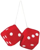 Akcesoria do gier planszowych - Sumex pluszowe kostki do gry, czerwony JUMBO40 - miniaturka - grafika 1
