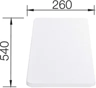 Deski do krojenia - Blanco Deska biała z tworzywa do DALAGO, CLASSIC 5S, 6S, 8S Silgranit 210521 - miniaturka - grafika 1