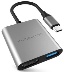 Wejście USB HyperDrive USB-C/4K HDMI USB 3.0 USB-C HY-HD259A-GRAY) Szary - Huby USB - miniaturka - grafika 6