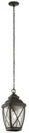 Lampy ogrodowe - Kichler Zewnętrzna LAMPA wisząca TANGIER KL/TANGIER8/M Elstead ogrodowa OPRAWA latarenka ZWIS outdoor IP44 brąz przezroczysty KL/TANGIER8/M - miniaturka - grafika 1