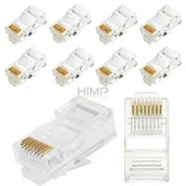 Przedłużacze i rozgałęźniki - Sabaj-system Wtyk RJ 45 Cat5e BEZBARWNY 8p8c UTP, drut (50 szt.) SAB-19-0019 - miniaturka - grafika 1