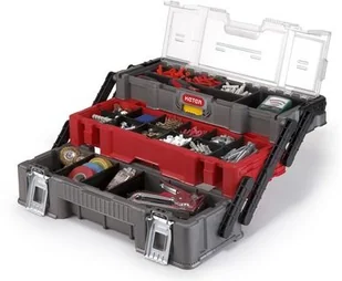 KETER Skrzynki na narzędzia 17198033 Canti Trio Czarny/Szary /Czerwony - Pozostałe wyposażenie warsztatu - miniaturka - grafika 3