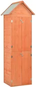 Altany ogrodowe - vidaXL Schowek ogrodowy, 71 x 60 x 213 cm, drewniany - miniaturka - grafika 1