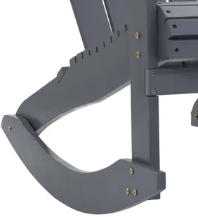 vidaXL Ogrodowy fotel bujany, drewniany, szary - Fotele i krzesła ogrodowe - miniaturka - grafika 6