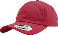 Akcesoria turystyczne - Flexfit yupoong FlexFit Low Profile Cotton Twill unisex Dad posiada zamknięcie Cap dla kobiet i mężczyzn, 6 panel Baseball Cap unstructured z mosiądzu, czerwony, jeden rozmiar 6245CM - miniaturka - grafika 1
