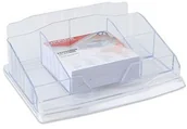 Przyborniki na biurko - OFFICE PRODUCTS Przybornik na biurko OFFICE PRODUCTS, z karteczkami, plastik, transparentny 18156411-90 - miniaturka - grafika 1
