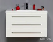 Szafki łazienkowe - Gante Szafka z umywalką ceramiczną 100/39/3 Clever seria Fokus B FKS-B-U100/39/3 Clever - miniaturka - grafika 1