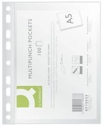 Q-Connect Koszulki A5 krystaliczne 50mic. op.100 - Koszulki na dokumenty - miniaturka - grafika 3