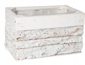 Pozostałe akcesoria do uprawy roślin - Doniczka Osłonka Drewniana Korytko Kora 20CM Szara - miniaturka - grafika 1