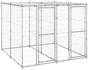 Budy dla psów - shumee Kojec dla psa z zadaszeniem stal galwanizowana 4,84 m - miniaturka - grafika 1