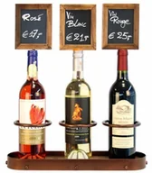 Pozostałe akcesoria kuchenne - Securit Tablica hartowanym uchwyt na butelkę z, czarna, 3-częściowy IE187 - miniaturka - grafika 1