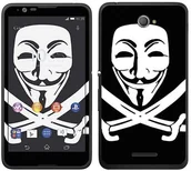 Etui i futerały do telefonów - Sony Royal Sticker Royal tatuaż ścienny RS. 119941 samoprzylepny do Xperia E4 z motywem maski anonimous RS.119941 - miniaturka - grafika 1