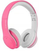 Słuchawki - Kruger&Matz KIDS STREET Różowo-Białe (KM0657) - miniaturka - grafika 1
