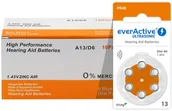 Baterie i akcesoria - EverActive 120 x baterie do aparatów słuchowych ULTRASONIC 13 - miniaturka - grafika 1