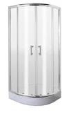 Kabiny prysznicowe - Deante Jasmin Kabina półokrągła 80 cm, szkło transparentne KGJ 052P - miniaturka - grafika 1