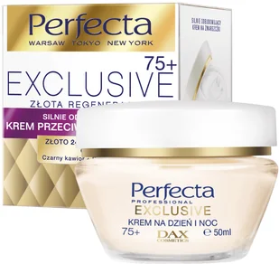 Perfecta Exclusive Krem na dzień i na noc 75+ 50ml - Kremy do twarzy - miniaturka - grafika 2