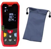 Inne urządzenia pomiarowe - Unit Miernik dalmierz laserowy LM80 80 metrów zasilany baterią + baterie + etui MIE0313 - miniaturka - grafika 1