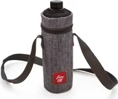 Torby termiczne - IRIS Torba termiczna w kolorze szarobrązowym na butelkę - wys. 20 cm - miniaturka - grafika 1
