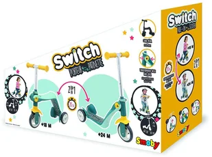 Smoby Hulajnoga Rowerek biegowy 2w1 750612 750612 - Hulajnogi - miniaturka - grafika 7