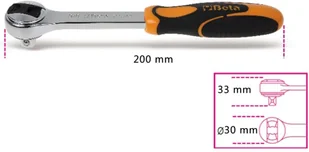 Beta Tools Klucz do śrubunków z grzechotką, 910/55, 72 zęby 009100882 - Klucze i nasadki - miniaturka - grafika 2