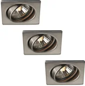 Lampy sufitowe - Philips Massive Massive 59323/17/PN - ZESTAW 3x Oświetlenie łazienkowe QUARTZ 3xGU10/50W/230V - miniaturka - grafika 1