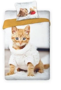 Faro Zieliński Spółka Jawna Mówisz i Masz, Pościel Młodzieżowa, Bawełniana Best, Cat, 140x200 cm - Pościel dla dzieci - miniaturka - grafika 2