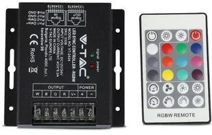 V-TAC Sterownik Taśm LED RGBW Radiowy 12V/24V 288W/576W RJ45 VT-2424 - Akcesoria do oświetlenia - miniaturka - grafika 2