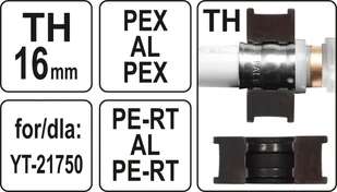 Yato MATRYCE ZAPASOWE TH16 DO PRASKI YT-21750 YT-21752 - Inne urządzenia budowlane - miniaturka - grafika 4