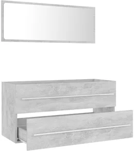 VidaXL Lumarko 2-częściowy zestaw mebli łazienkowych, szarość betonu, płyta 804849 VidaXL - Meble łazienkowe - miniaturka - grafika 17