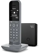 Telefony stacjonarne - Siemens Telefon bezprzewodowy CL390 Szary - miniaturka - grafika 1