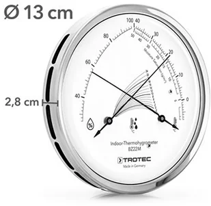 TROTEC Designerski termohigrometr BZ22M - Inne urządzenia pomiarowe - miniaturka - grafika 3
