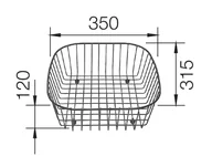 Suszarki do naczyń - Blanco kosz na naczynia stal do AXON, PICO 514238 - miniaturka - grafika 1