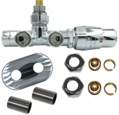 Głowice termostatyczne - Vario Term Zestaw All in One Unico, Kolor: Bordowy strukturalny, Orientacja zaworu: Prawy, Rodzaj instalacji: Alu Pex - 16x2 mm AUGSO216CFK/P/PEX - miniaturka - grafika 1