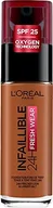 Podkłady do twarzy - Fresh L'Oréal Paris L'Oréal Paris Infaillible 24H Wear Make-up 365 Deep Golden, wysoka siła krycia, długo utrzymująca się, wodoodporna, oddychająca, 30 ml - miniaturka - grafika 1