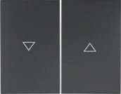 Gniazdka elektryczne - Berker K1 antracyt klawisz żaluzyjny B_14357106 - miniaturka - grafika 1