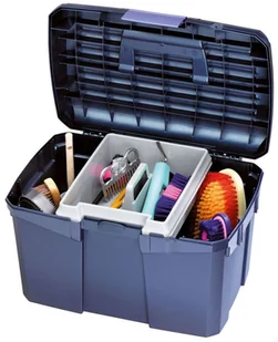 Kerbl Kerbl Pudełko na narzędzia do pielęgnacji koni, Siena, niebieskie 328268 - Akcesoria jeździeckie - miniaturka - grafika 2