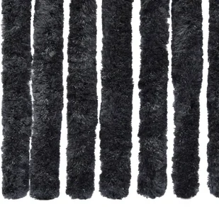 VidaXL Zasłona przeciwko owadom, antracytowa, 90x220 cm, szenil 284289 VidaXL - Moskitiery - miniaturka - grafika 6