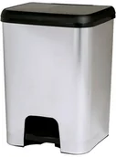 Kosze na śmieci - Kitchen Move Kitchen Move Kosz "Seattle" w kolorze srebrnym na śmieci - 30 l - miniaturka - grafika 1