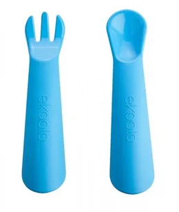 eKoala eKoala, Zestaw sztućców, Niebieskie - Sztućce dla dzieci - miniaturka - grafika 2