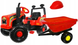 Polski Traktor Traktorek na pedały Przyczepa +kask - Jeździki dla dzieci - miniaturka - grafika 17