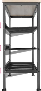 tectake Regał na buty Wolverhampton - industrialny jasny 404284 - Szafki na buty - miniaturka - grafika 7